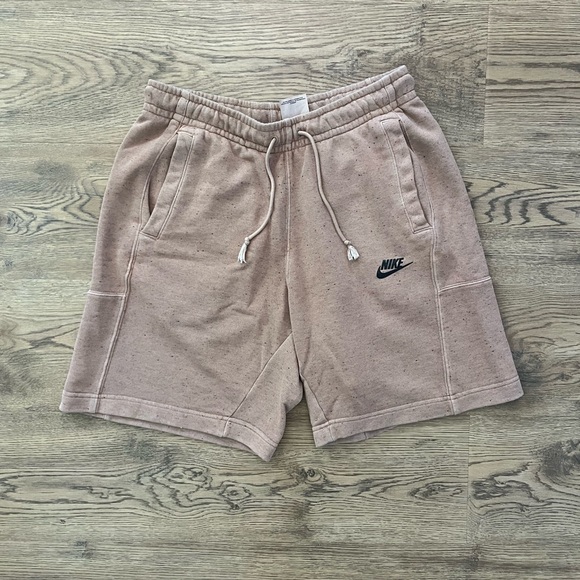 Nike club fleece shorts speckled tan size S - Picture 4 of 8